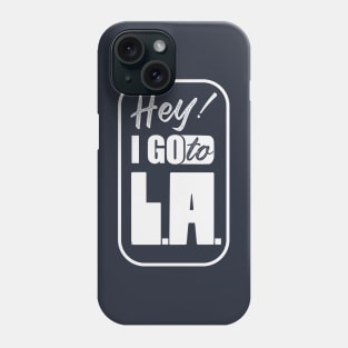 I go to Los Angeles_silver Phone Case