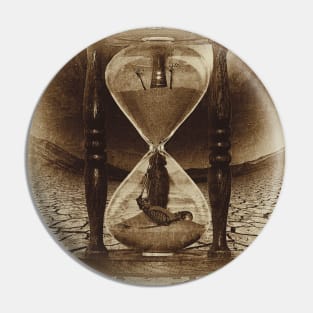 Sands of Time ... Memento Mori - Sepia Pin