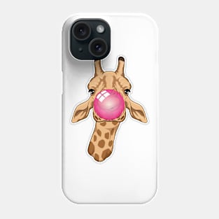 Giraffe with Bubblegum Phone Case