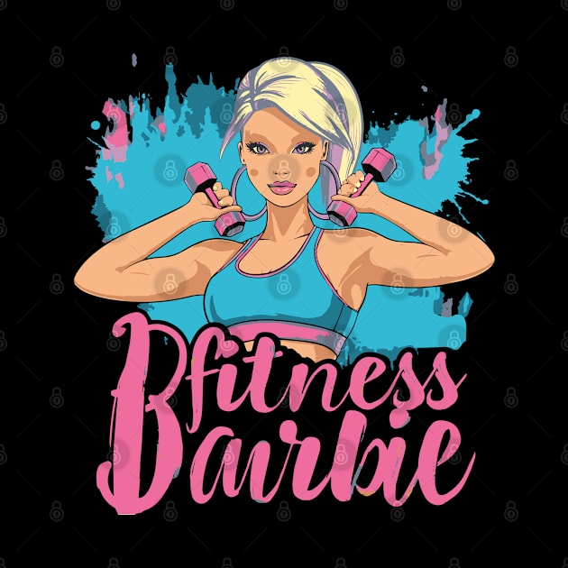 Fitness Barbie Vintage T-shirt 07 by ToddT