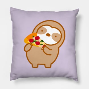 Easily Distracted By Pizza and Sloth Pillow