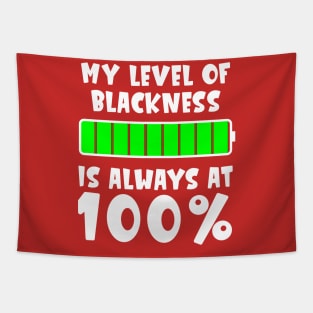 Blackness is 100% Black History Month Tapestry