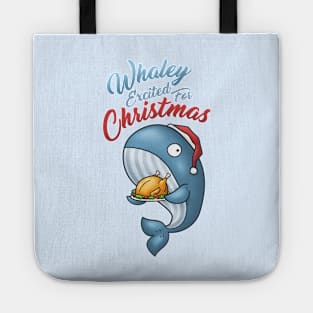 Whaley Excited for Christmas Whale Tote