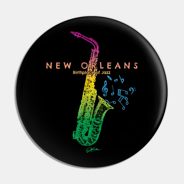 New Orleans, Birthplace of Jazz Pin by jcombs