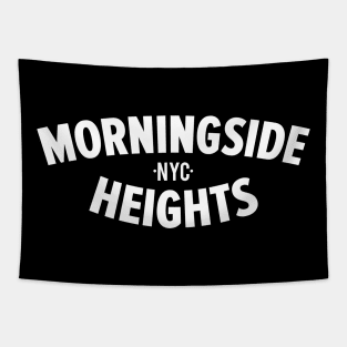 Morningside Heights Manhattan Logo -  Authentic NYC Vibes - Minimal Style Tapestry