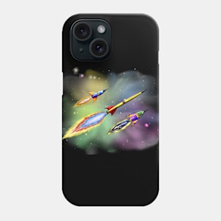 Rockets in Space Phone Case