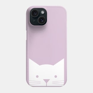 Peek-a-Boo Kitty in Lavender Phone Case