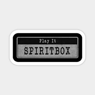 Spirit box // Vintage Fanart Tribute Magnet