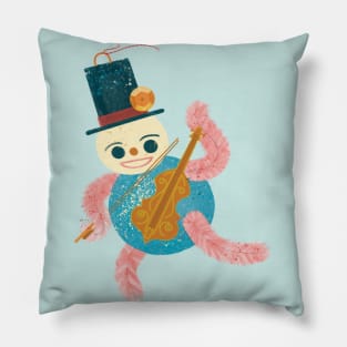 Vintage Snowman Ornament Pillow