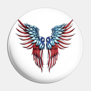 4th of July Wings  #2 Pin