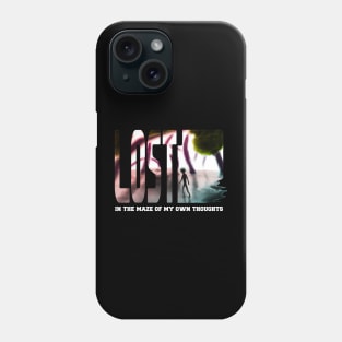 Lost in the maze of my own thoughts Phone Case