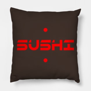 Sushi Lettering Pillow