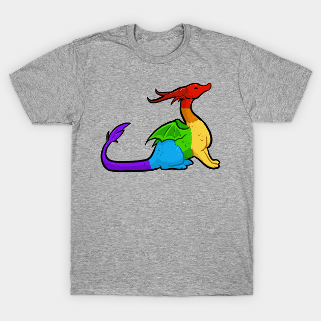 Rainbow Pride Dragon - Pride - T-Shirt