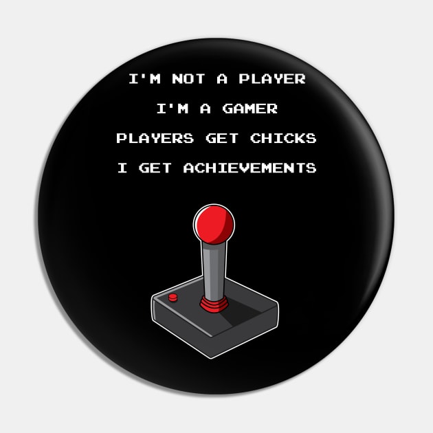 Funny Gamer Design Pin by LetsBeginDesigns