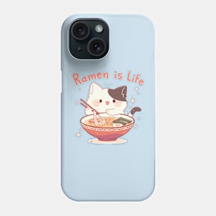 Cat Ramen is life Phone Case