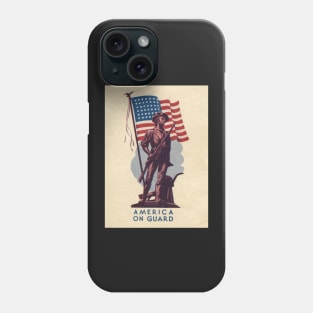 1942 US WAR SAVINGS BONDS AMERICA ON GUARD Phone Case