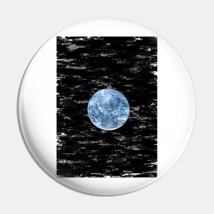 Full Blue Moon Night Sky. For Moon Lovers. Pin