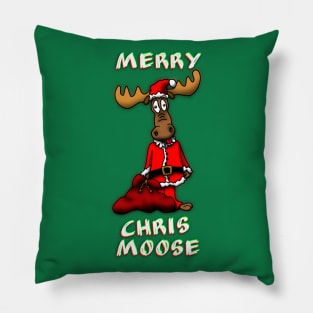 Merry Chris Moose Pillow