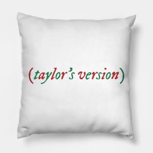 taylor's version christmas color Pillow