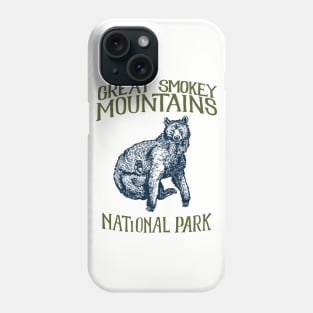 Great Smokey Mountains National Park: Falling Black Bear Phone Case