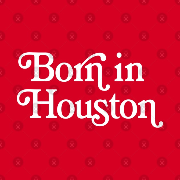 Born In Houston - Boston Pride Typography Design by DankFutura