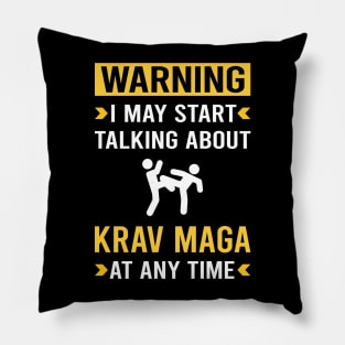 Warning Krav Maga Pillow