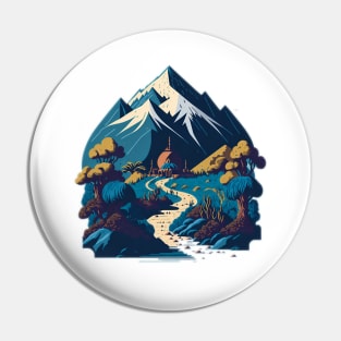 Arabic landscape Pin