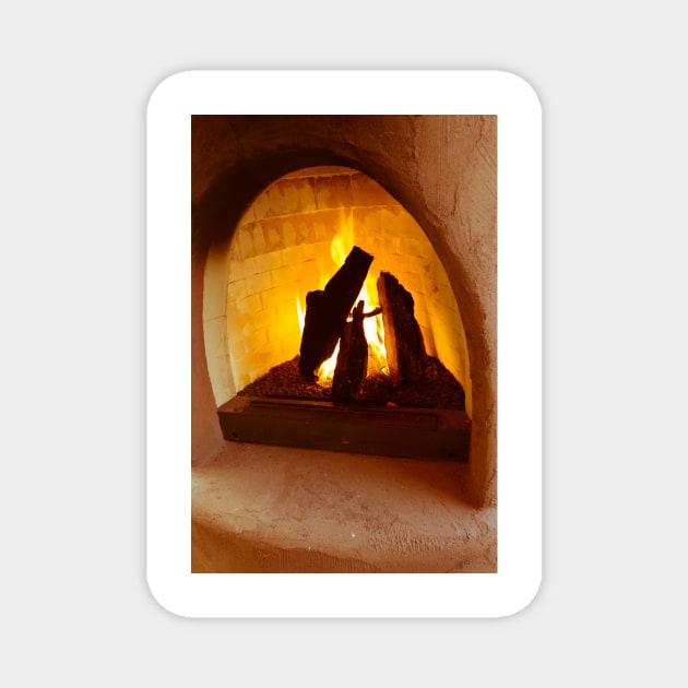 Adobe fireplace Magnet by thadz