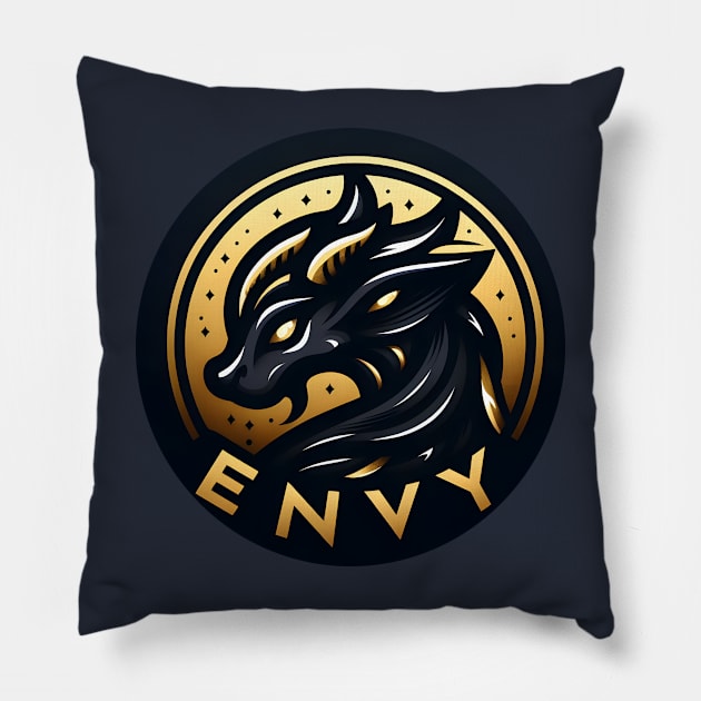 THE SIN OF ENVY Pillow by Papernime