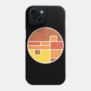 World Of Color Orange Circle Design Phone Case