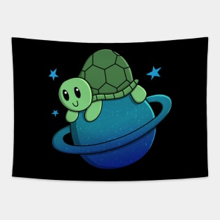 Cute Neptune Turtle Tapestry