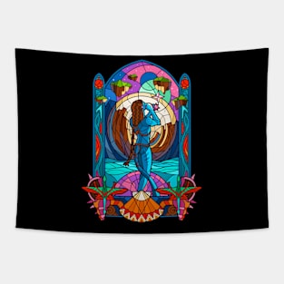 Stained Glass Paradise Tapestry