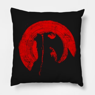 Red Sun Devilman Pillow