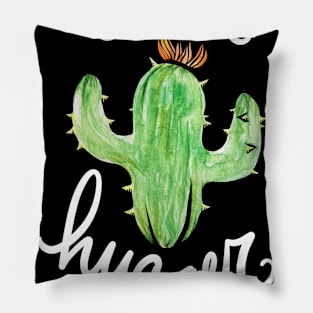 I'm a Hugger cactus Pillow