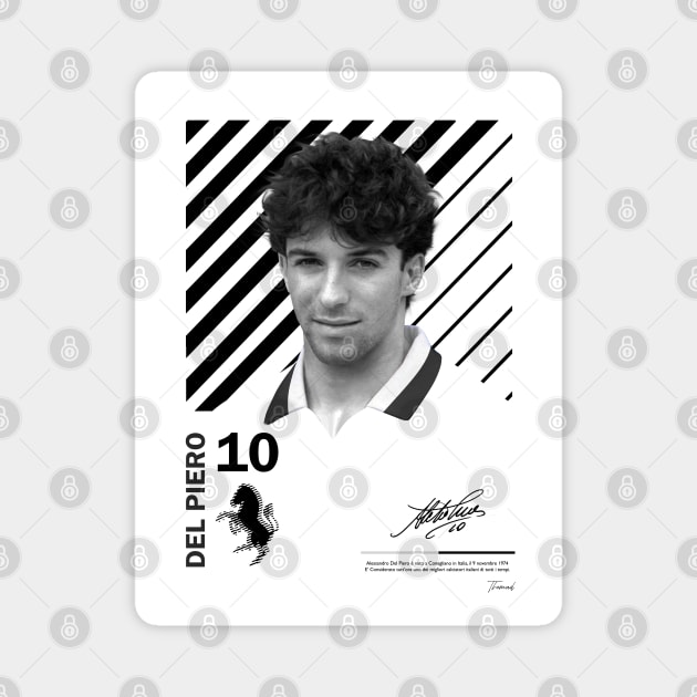 DEL PIERO / VINTAGE POSTER LIMITED EDITION Magnet by Jey13