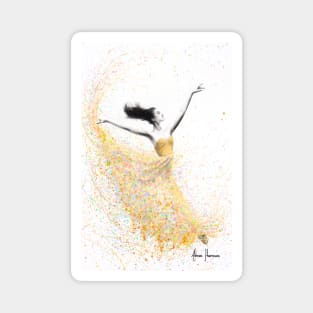 Golden Shimmer Dance Magnet