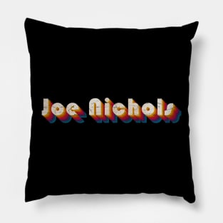 retro vintage Joe Nichols Pillow