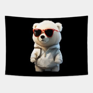 Polar bear with Sunglasses v2 Tapestry