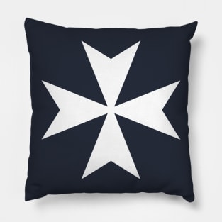 Cross of Saint John / Maltese cross (white) Pillow