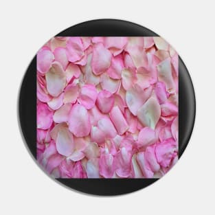 Pink Rose Petal Custom Floral Design Gifts Pin