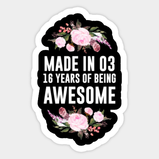 Sweet 16 Th Birthday Party Gift Sweet Sixteen Sweet 16 Sticker Teepublic Au