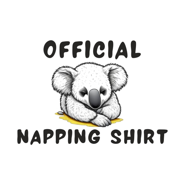 Napping shirt koala by IOANNISSKEVAS