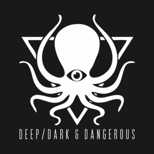 deep dark dangerous DDD octopus logo by darkARTprint