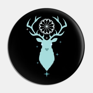 Winter Solstice Deer Pin