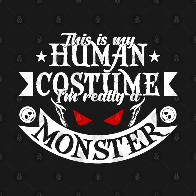 This is my Human Costume-Halloweenshirt by GoodyBroCrafts