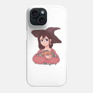 Pixel flower witch Phone Case