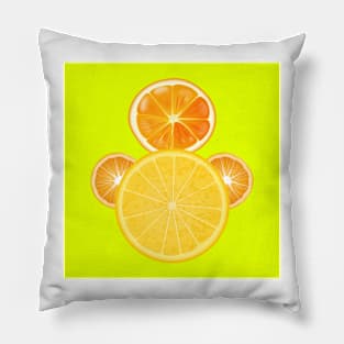 Lemon Snowmen Pillow