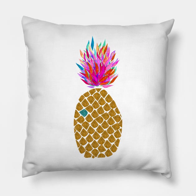 Carnaval Pineapple Pillow by AmayaBrydon