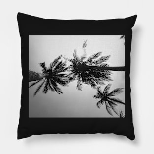 Palmtree black&white Pillow