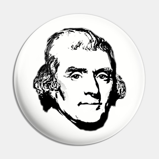 Thomas Jefferson Pin by PlanetJoe